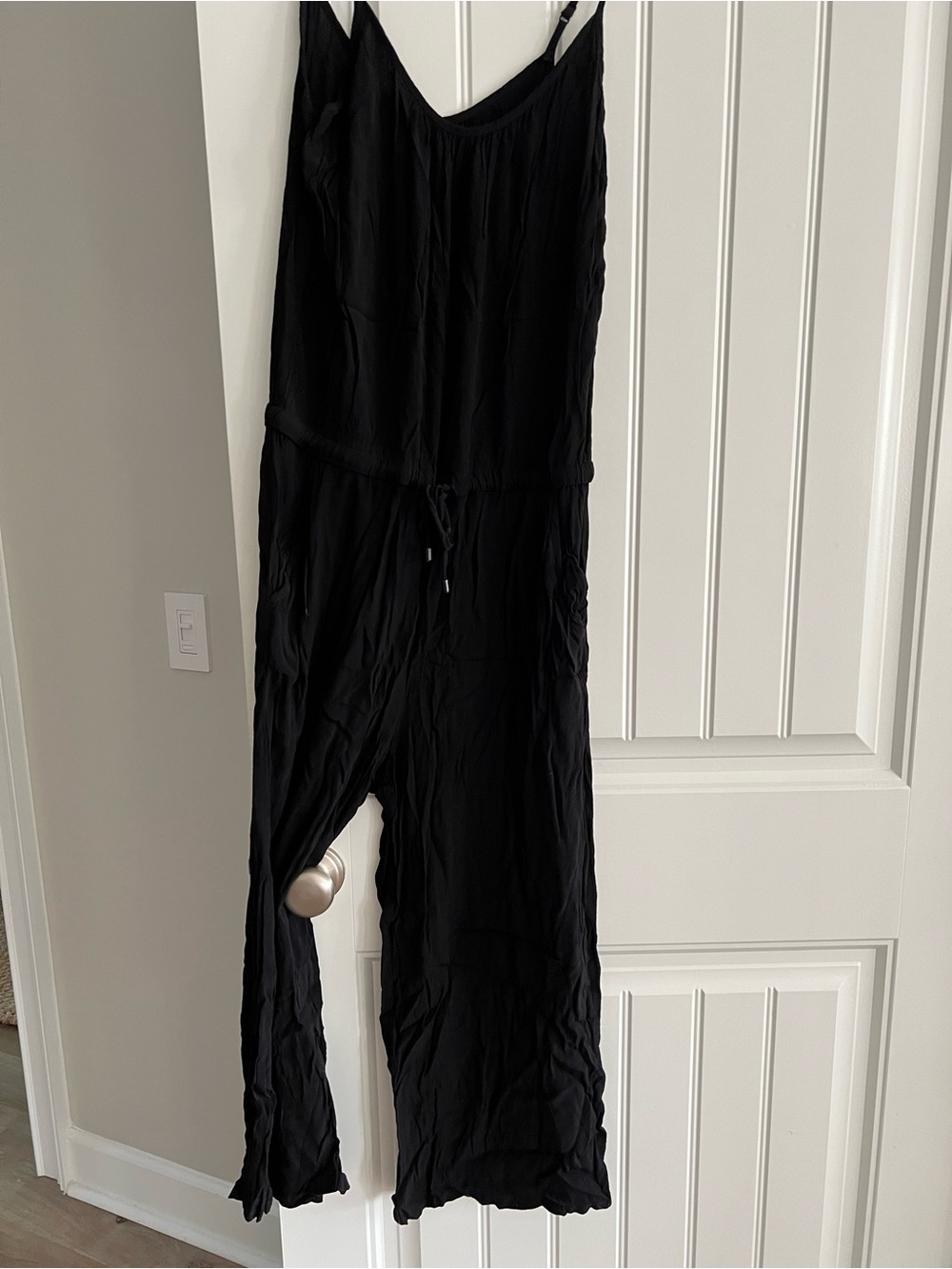 Karen Kane Black Wide-Leg Sleeveless Jumpsuit